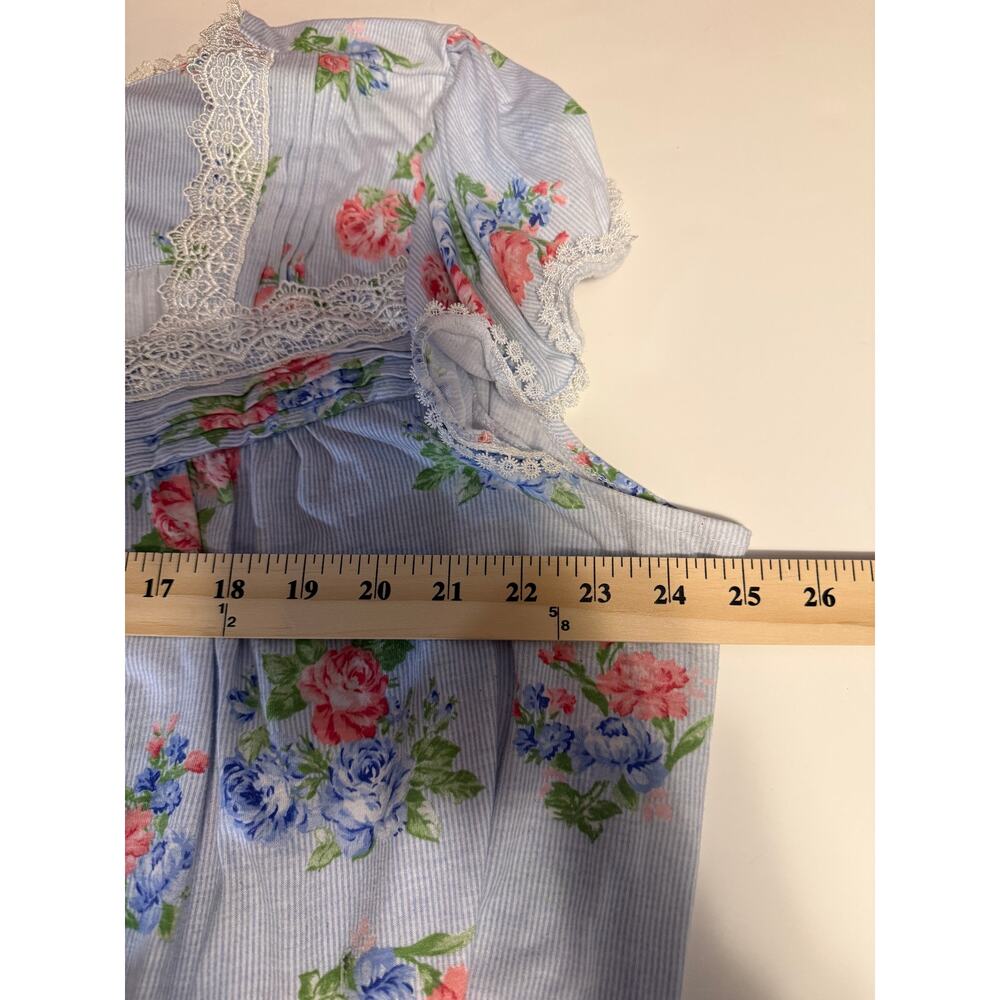 Pink Label Floral Nightgown Lace Trim Cottagecore Gown – Size 2X Approx. - Picture 5 of 8